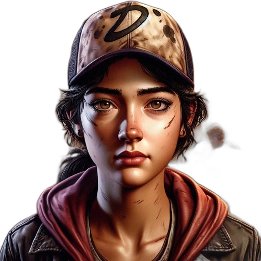 face, hat, jacket, concept art transparent PNG cut-out