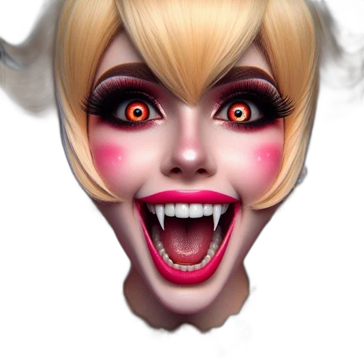 face, mask, creature, 3d render transparent PNG cut-out