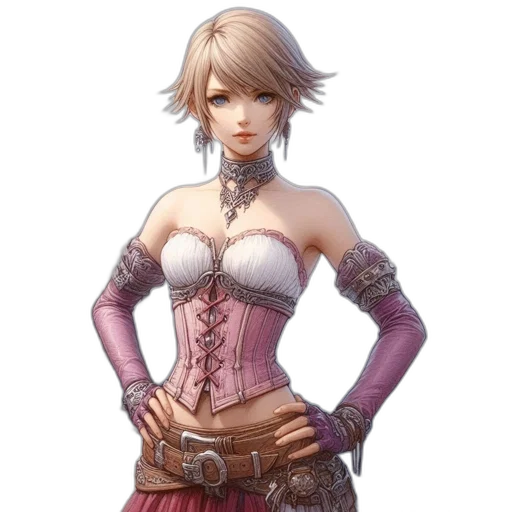 dress, staff, fantasy art, concept art transparent PNG cut-out
