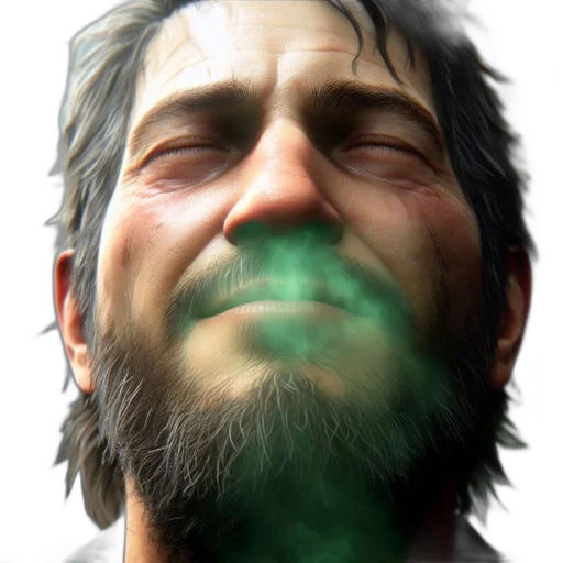 face, mask, staff, 3d render transparent PNG cut-out
