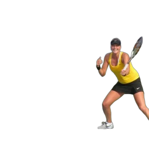 3d render, female, tennis, player transparent PNG cut-out