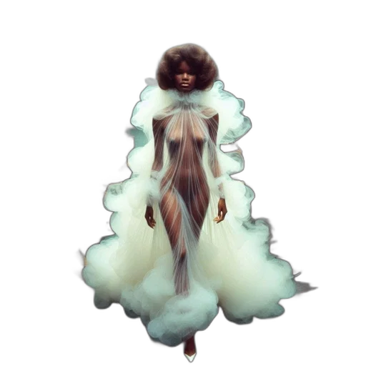 dress, hair, creature, concept art transparent PNG cut-out