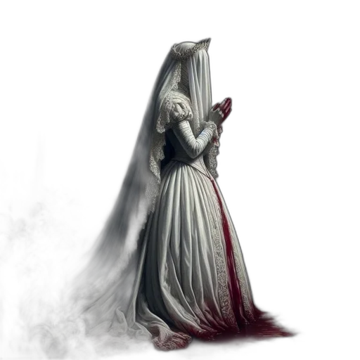 dress, sword, mask, staff transparent PNG cut-out