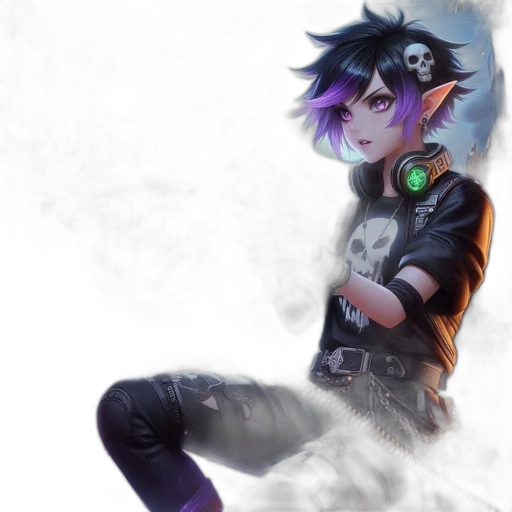 mask, jacket, staff, robot transparent PNG cut-out