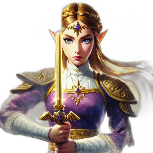 sword, staff, crown, jewelry transparent PNG cut-out