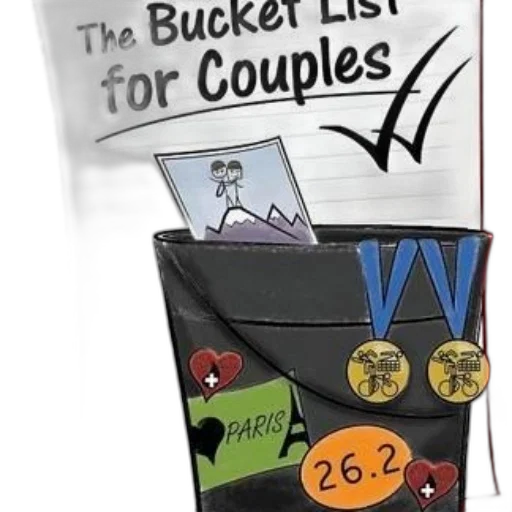 bucket, list, couples, book transparent PNG cut-out