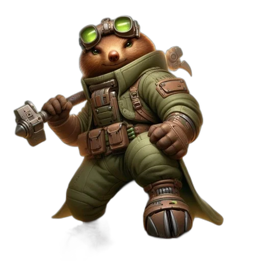 staff, weapon, animal, creature transparent PNG cut-out