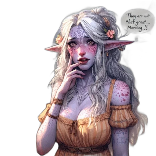 face, dress, fantasy art, concept art transparent PNG cut-out