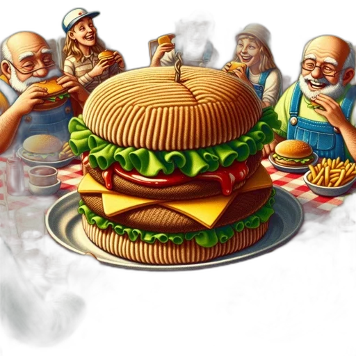 food, photorealistic, concept art, 3d render transparent PNG cut-out
