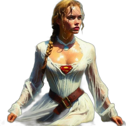 dress, staff, face, concept art transparent PNG cut-out