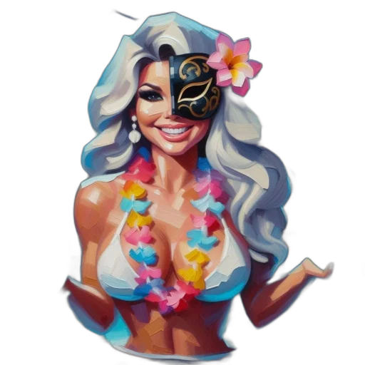 mask, face, jewelry, vaporwave transparent PNG cut-out