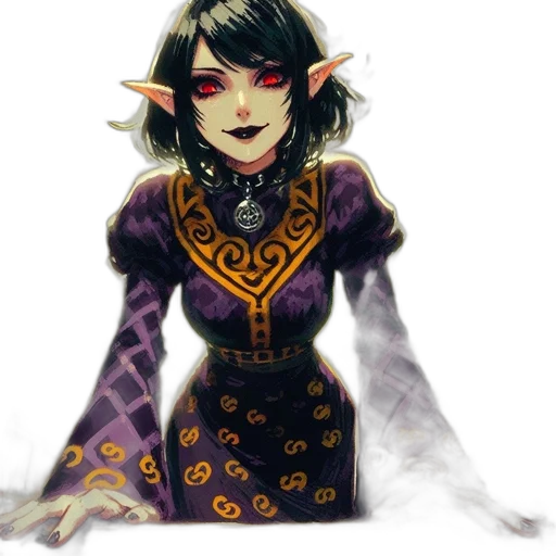 dress, staff, mask, fantasy art transparent PNG cut-out