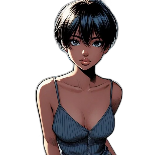 dress, face, staff, anime transparent PNG cut-out
