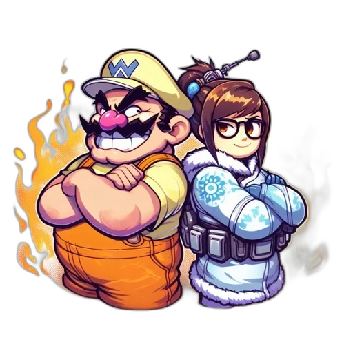 staff, concept art, pixel art, watercolor transparent PNG cut-out