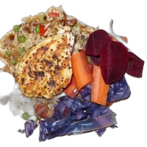 food, plate, fork, featuring transparent PNG cut-out