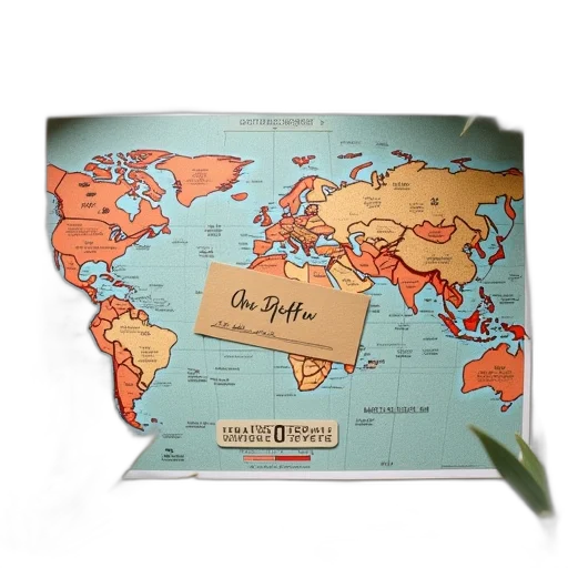 earth tones, travel, postcard, surrounded transparent PNG cut-out