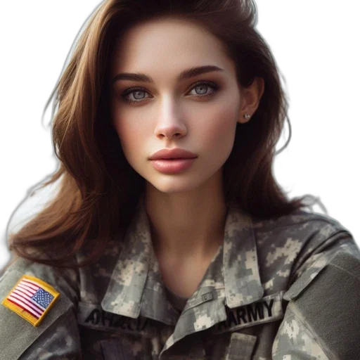 jacket, face, weapon, hair transparent PNG cut-out
