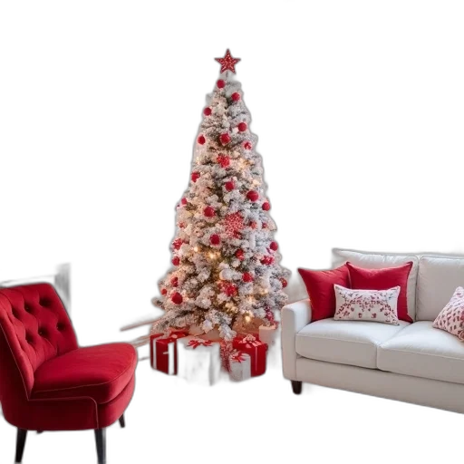 furniture, tree, 3d render, photorealistic transparent PNG cut-out