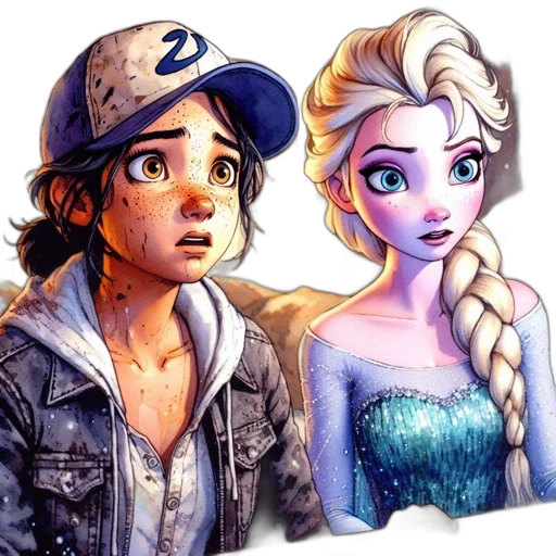 comic book art, watercolor, cartoon, concept art transparent PNG cut-out