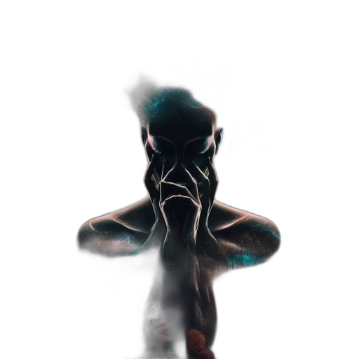 mask, creature, robot, staff transparent PNG cut-out