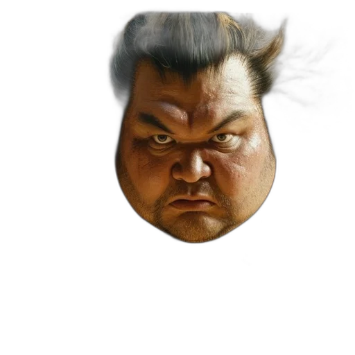 face, mask, hair, staff transparent PNG cut-out