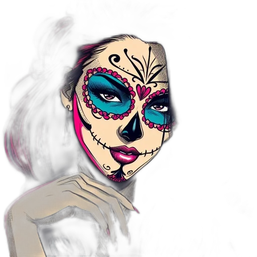 mask, face, creature, concept art transparent PNG cut-out