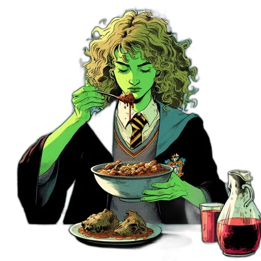 food, comic book art, concept art, pixel art transparent PNG cut-out