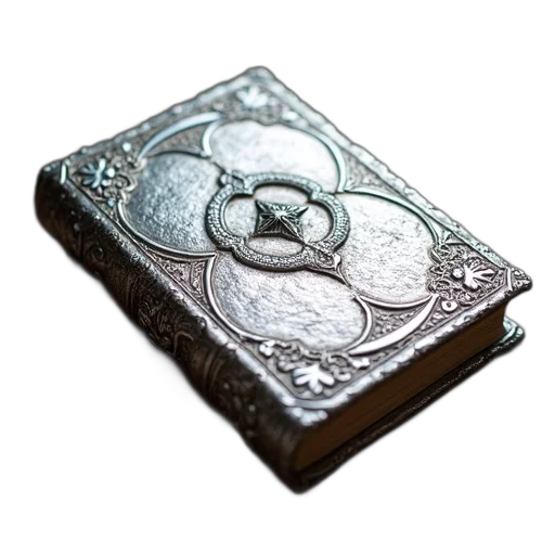 jewelry, silver, metallic, book transparent PNG cut-out