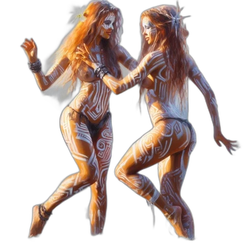 concept art, fantasy art, comic book art, cyberpunk transparent PNG cut-out