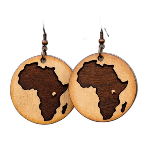 jewelry, earth tones, african, map transparent PNG cut-out