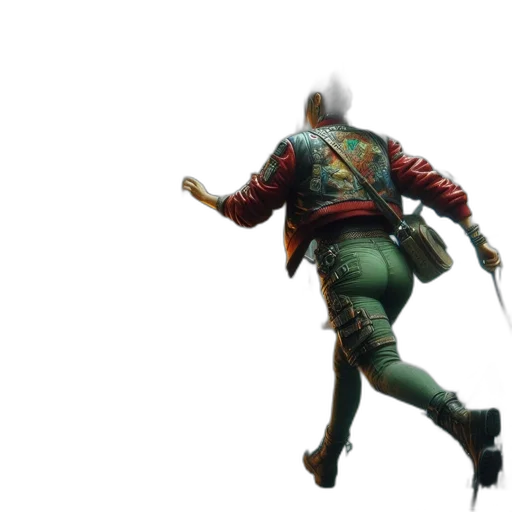 jacket, weapon, sword, staff transparent PNG cut-out