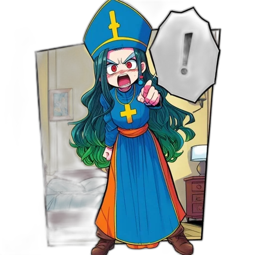 staff, dress, weapon, crown transparent PNG cut-out