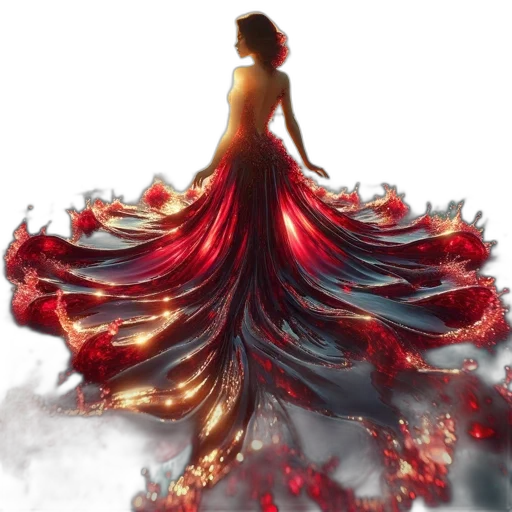 dress, crown, fantasy art, concept art transparent PNG cut-out