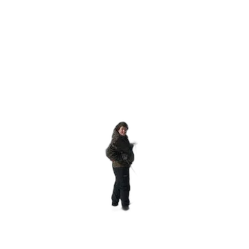 jacket, staff, creature, animal transparent PNG cut-out