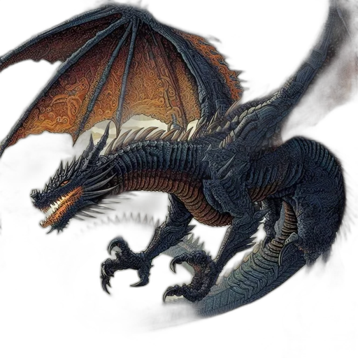dragon, creature, animal, weapon transparent PNG cut-out