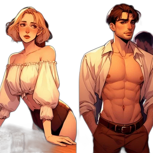 concept art, comic book art, fantasy art, pixel art transparent PNG cut-out