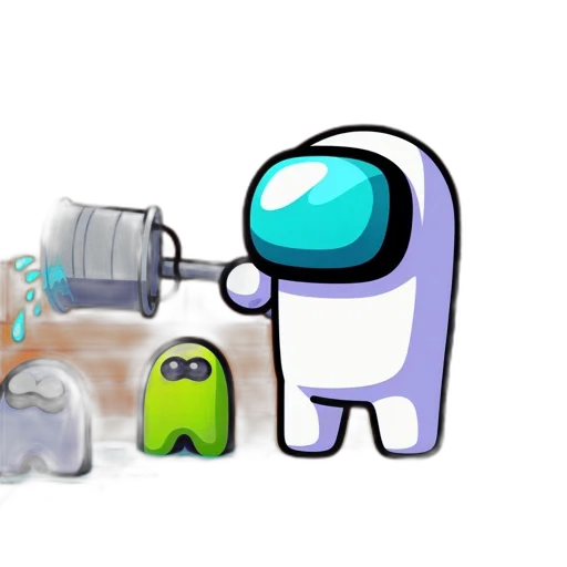 robot, bottle, concept art, pixel art transparent PNG cut-out