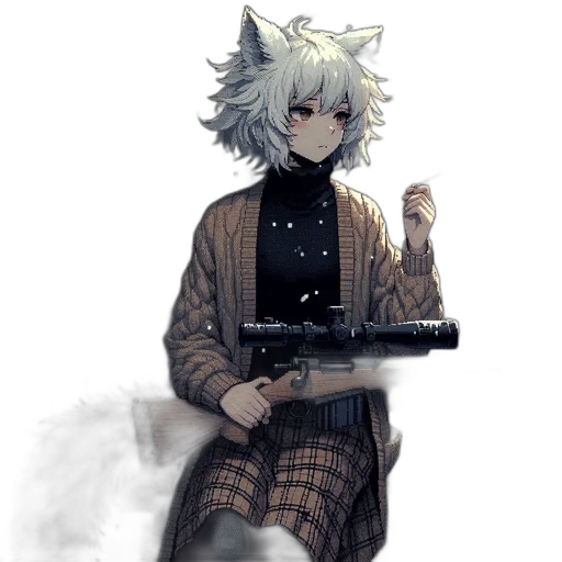 weapon, staff, animal, jacket transparent PNG cut-out