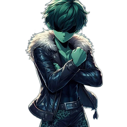jacket, mask, weapon, concept art transparent PNG cut-out