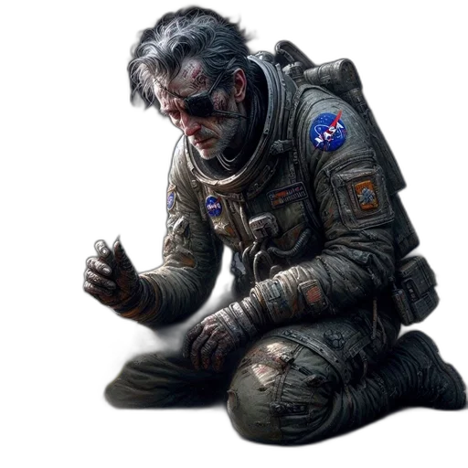 jacket, concept art, cyberpunk, comic book art transparent PNG cut-out