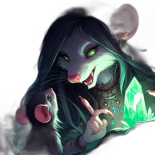 creature, staff, mask, concept art transparent PNG cut-out