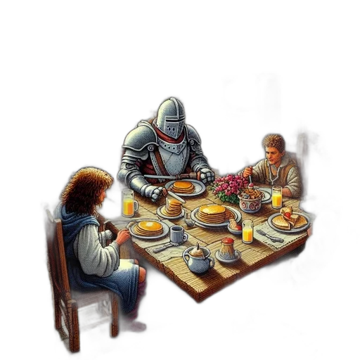 robot, food, concept art, pixel art transparent PNG cut-out