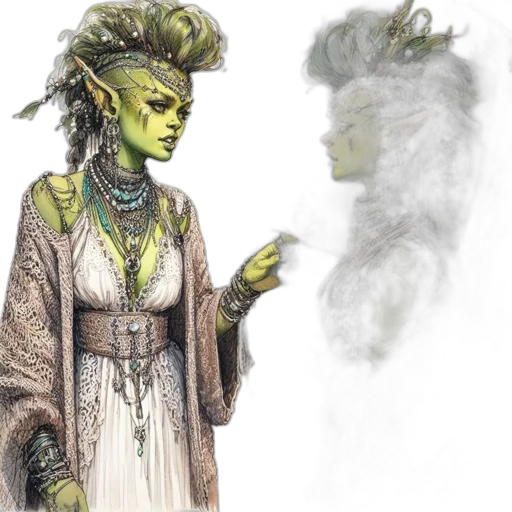 concept art, fantasy art, comic book art, watercolor transparent PNG cut-out