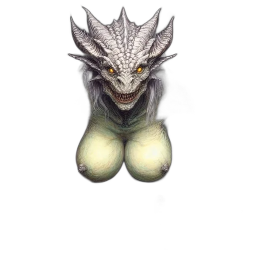 dragon, creature, mask, animal transparent PNG cut-out