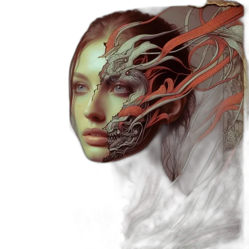 face, mask, dragon, creature transparent PNG cut-out