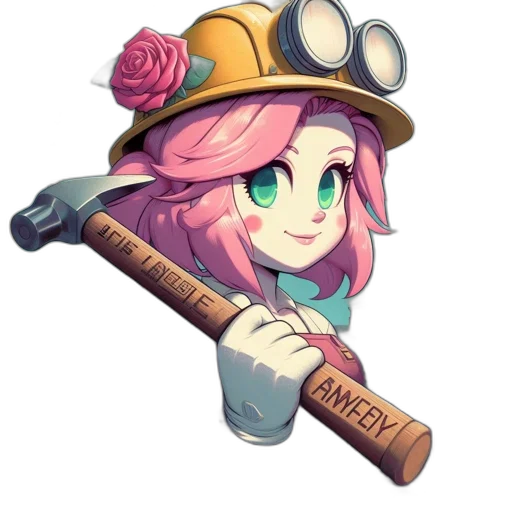 staff, weapon, hat, pixel art transparent PNG cut-out