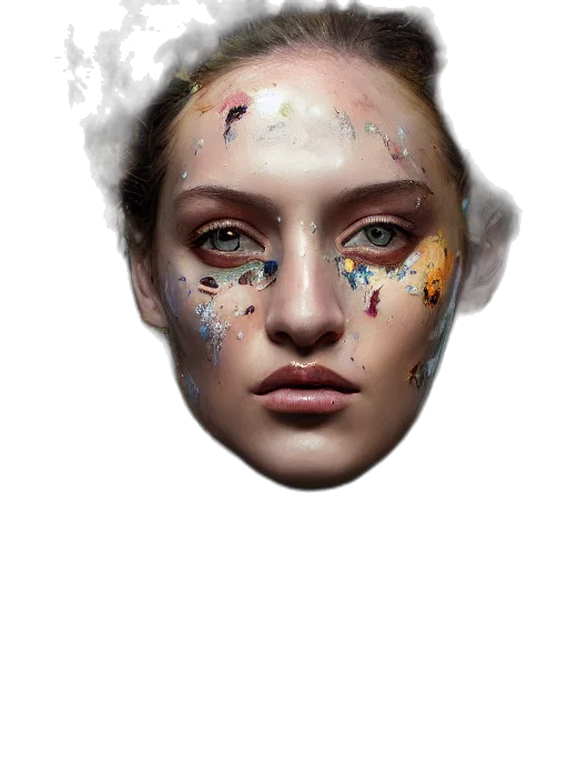 face, mask, crown, jewelry transparent PNG cut-out