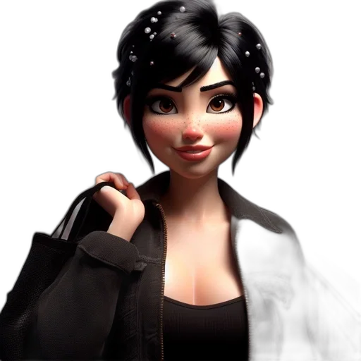 staff, face, 3d render, concept art transparent PNG cut-out