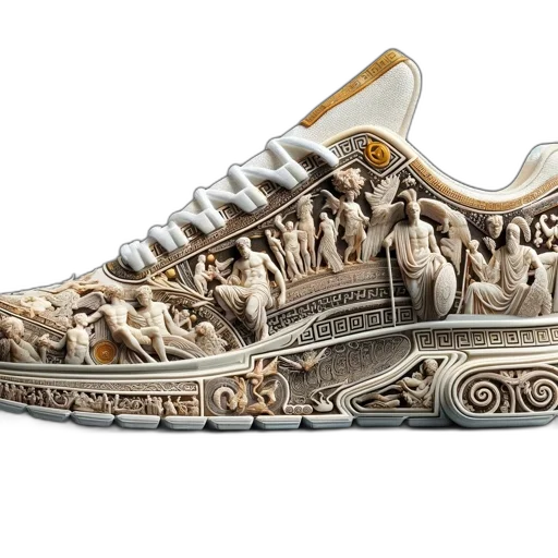 shoes, elaborate, golden, sculpture transparent PNG cut-out