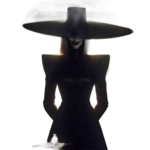 hat, mask, dress, staff transparent PNG cut-out